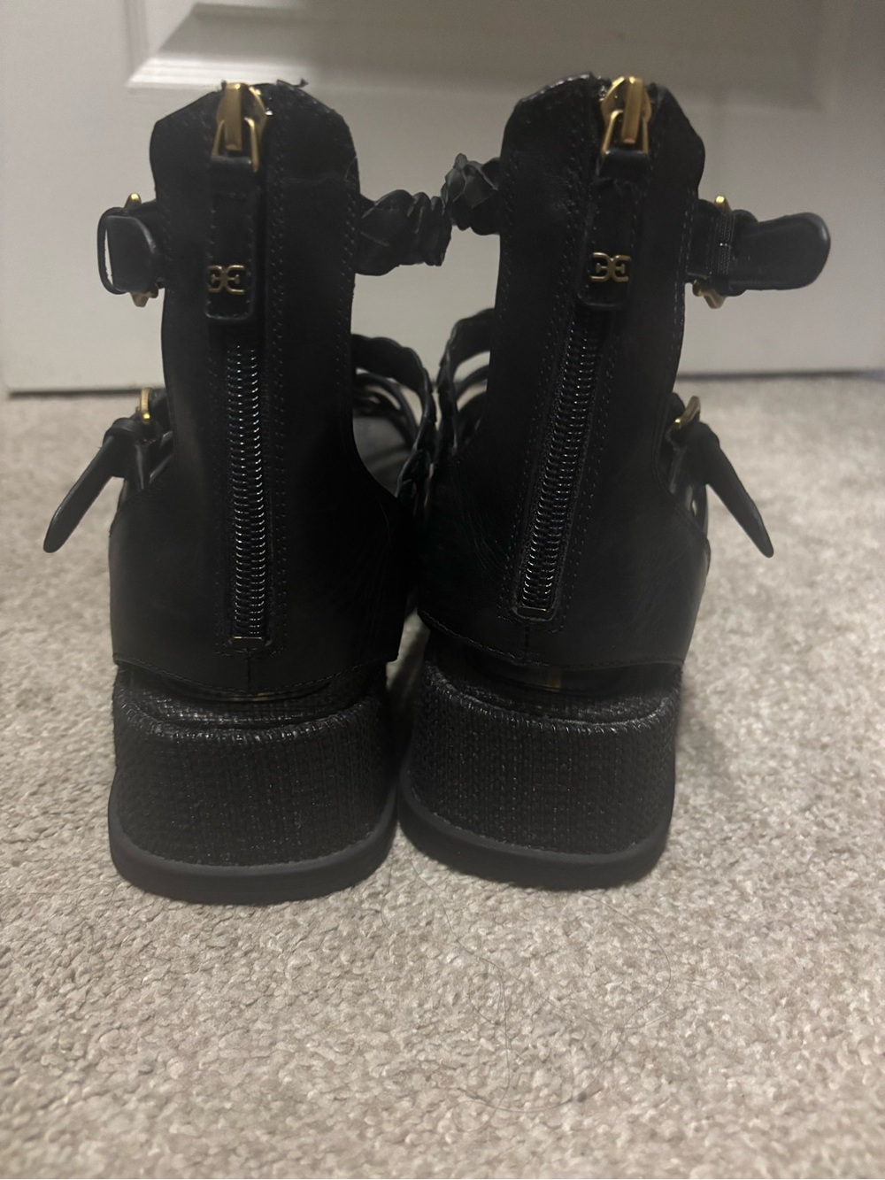 Sam Edelman Nicki Black Platform Strappy Sandal - Picture 5 of 10